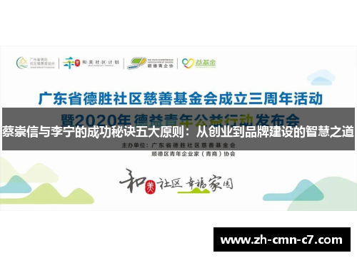 蔡崇信与李宁的成功秘诀五大原则：从创业到品牌建设的智慧之道